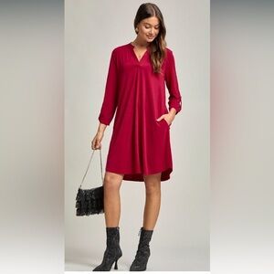 Wrinkle Free Pull on Dress
